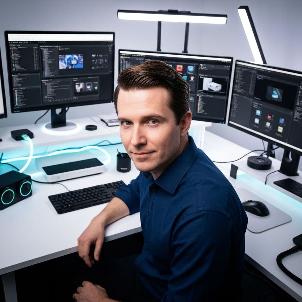 Creator checking earnings on laptop